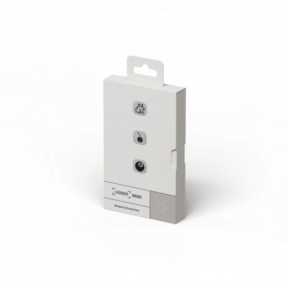 Комплект Криптокошелек Ledger Nano Gen5, белый + Декоративные бейджи (Set 3) в Орле