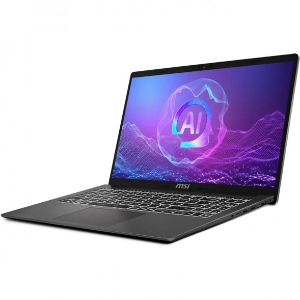 Ноутбук MSI Modern A15 AI+ F3HMG-040XRU (15.6&amp;quot;, IPS, AMD Ryzen AI 5 330 2ГГц, 4-ядерный, 16ГБ DDR5, 512ГБ SSD, AMD Radeon 820M, без ОС), серый в Орле