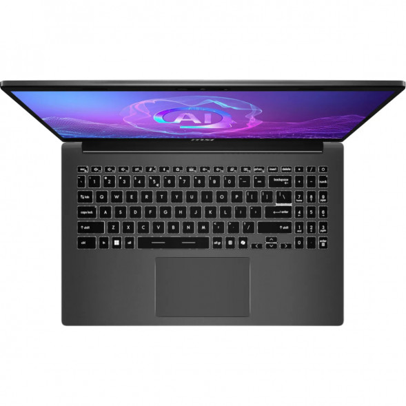Ноутбук MSI Modern A15 AI+ F3HMG-040XRU (15.6&amp;quot;, IPS, AMD Ryzen AI 5 330 2ГГц, 4-ядерный, 16ГБ DDR5, 512ГБ SSD, AMD Radeon 820M, без ОС), серый в Орле