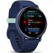 Умные часы Garmin Vivoactive 5, синие с металлически-синим безелем и силиконовым ремешком 010-02862-12 в Орле