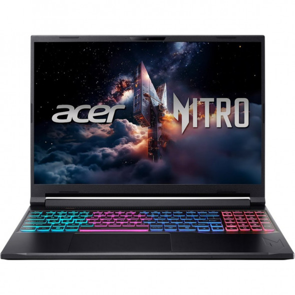 Ноутбук Acer Nitro V 16S ANV16S-71-71MF (16&amp;quot;, IPS, Intel Core 7 240H 2.5ГГц, 10 ядер, 16Гб DDR5, 1Тб SSD, RTX 5060 8Гб, Windows 11 Pro), черный в Орле