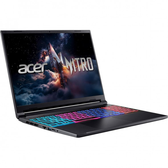 Ноутбук Acer Nitro V 16S ANV16S-71-71MF (16&amp;quot;, IPS, Intel Core 7 240H 2.5ГГц, 10 ядер, 16Гб DDR5, 1Тб SSD, RTX 5060 8Гб, Windows 11 Pro), черный в Орле