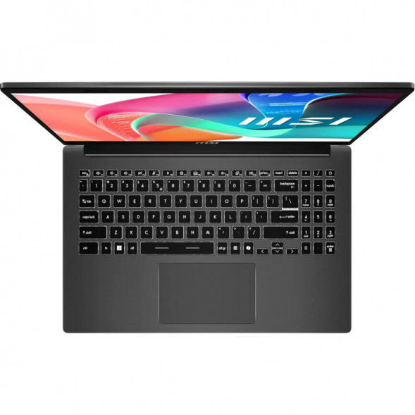 Ноутбук MSI Modern 15 F1MXG-1280RU (15.6&amp;quot;, IPS, Intel Core 7 150U, 10 ядер, 16 ГБ DDR5, SSD 512 ГБ, Intel Iris Xe Graphics, Windows 11), чёрный в Орле