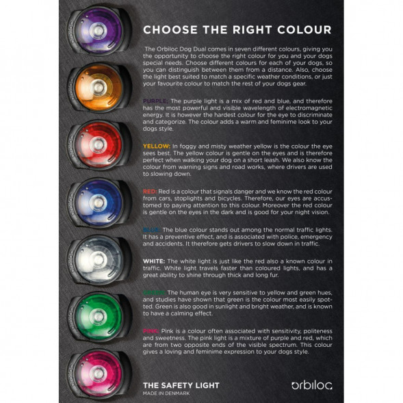 Фонарь для собак Orbiloc Dog Dual Signal Colours, красный в Орле