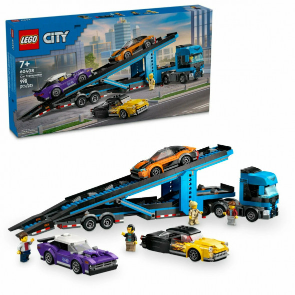 Конструктор LEGO City 60408 Грузовик-автовоз со спортивными автомобилями в Орле