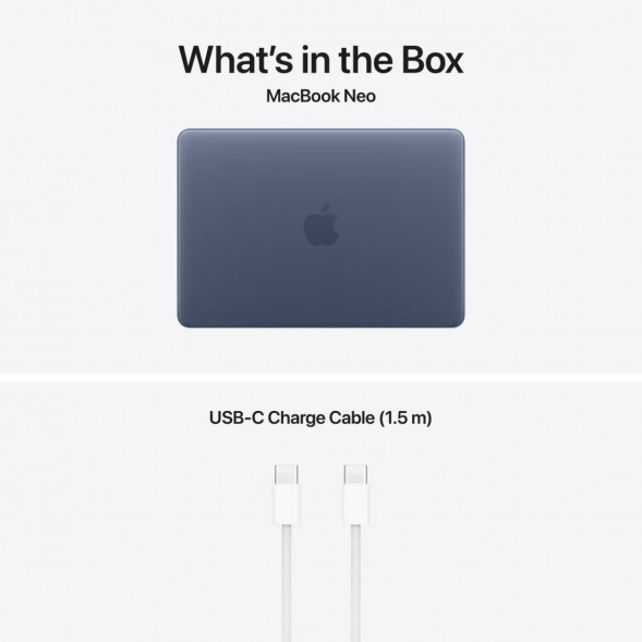 Ноутбук Apple MacBook Neo MHFF4 (A18 Pro 5-Core GPU, 8/256GB), Синий/Indigo в Орле