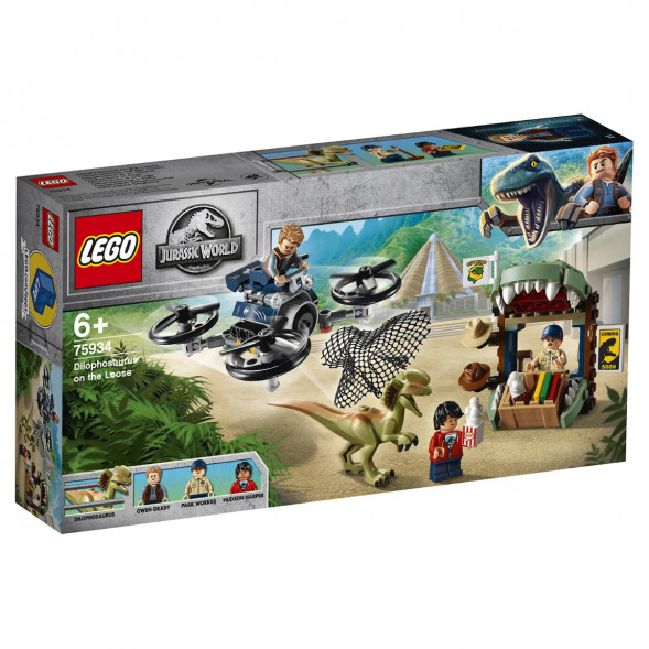 Конструктор LEGO Jurassic World 75934 Побег дилофозавра в Орле