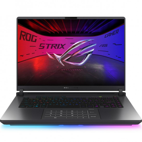 Ноутбук игровой ASUS ROG Strix G16 G615JMR-TS415 (16&amp;quot;, IPS, Intel Core i7-14650HX 2.2ГГц, 16-ядерный, 16ГБ DDR5, 512 ГБ SSD, NVIDIA GeForce RTX 5060 - 8 ГБ, без ОС), серый в Орле