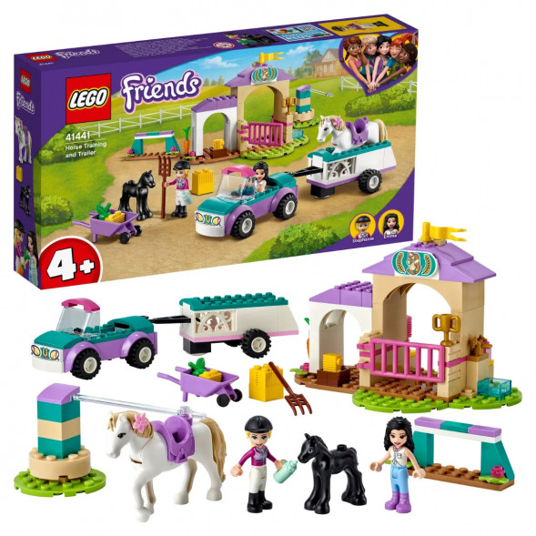 Конструктор LEGO Friends 41441 Тренировка лошади и прицеп для перевозки в Орле