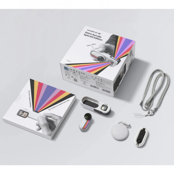 Экшн-камера Insta360 Go 3S Retro Bundle Special Edition 64ГБ, White в Орле