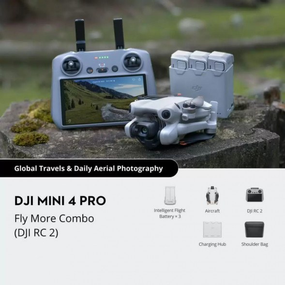 Квадрокоптер DJI Mini 4 Pro Fly More Combo (DJI RC 2) в Орле