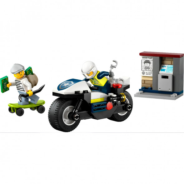 Конструктор LEGO City 60455 Полицейская погоня на мотоцикле в Орле