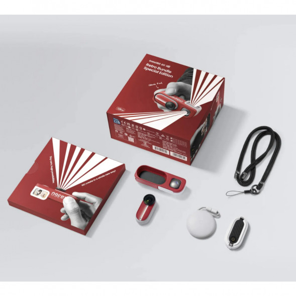 Экшн-камера Insta360 Go 3S Retro Bundle Special Edition 128ГБ, Red в Орле