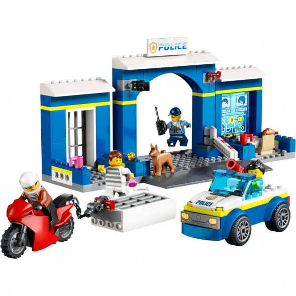 Конструктор LEGO City 60370 Побег из полицейского участка в Орле