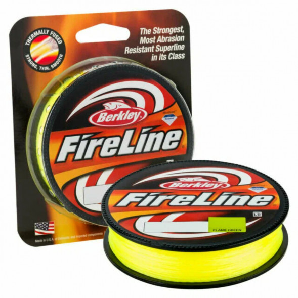Леска Berkley FireLine 0,32mm 23,5kg 270m, Flame Green (желтый неон) в Орле