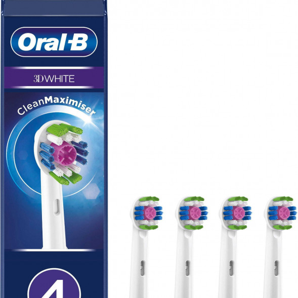 Насадки на зубные щетки Oral-B 3D White, 4 шт. в Орле