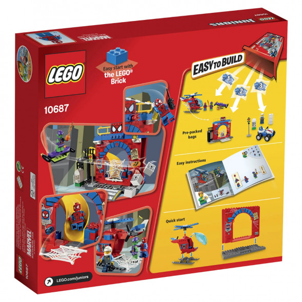 Конструктор LEGO Juniors 10687 Убежище Человека-паука в Орле
