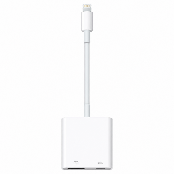 Разъем Apple Lightning - USB/Lightning, белый в Орле